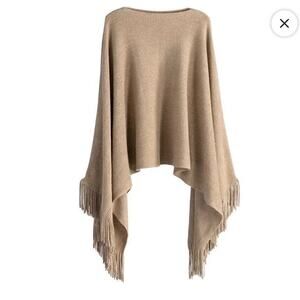 Shiraleah Rowan Skye Poncho in Camel  OS NWT!d